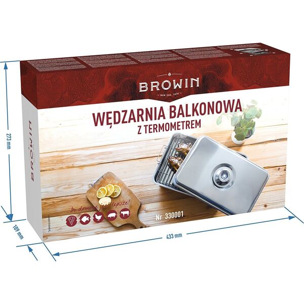 Biowin WĘDZARNIA Z TERMOMETREM 330001