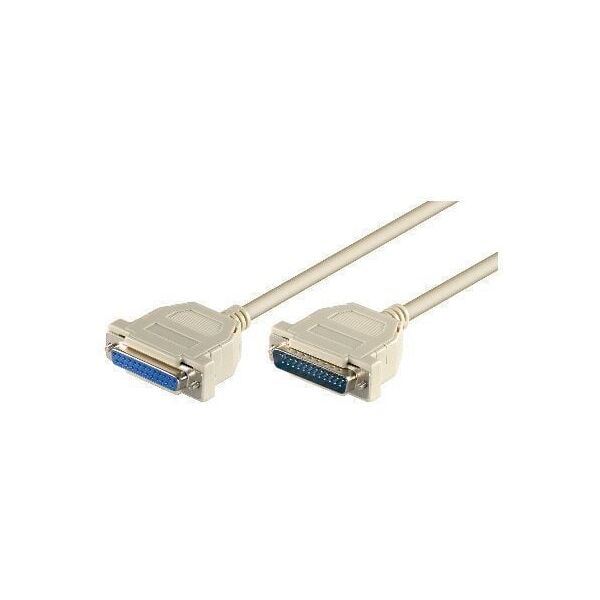 MicroConnect DB-25 - DB-25, 1.8m, Szary (MODGR2)