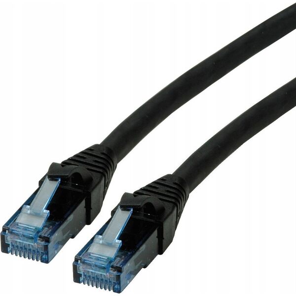 Καλώδιο Patch Roline ROLINE - RJ- 45 (M) σε RJ- 45 (M) - 10 m - UTP - CAT 6a - χωρίς αλογόνα, διαμορφωμένο, πλεκτό - μαύρο (21.15.2757)