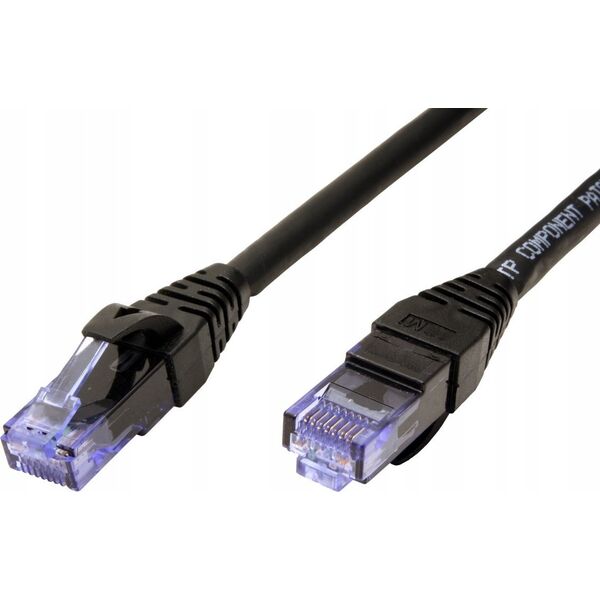 Καλώδιο Patch Roline ROLINE - RJ- 45 (M) σε RJ- 45 (M) - 10 m - UTP - CAT 6a - χωρίς αλογόνα, διαμορφωμένο, πλεκτό - μαύρο (21.15.2757)