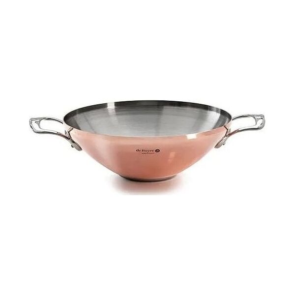 Patelnia De Buyer De Buyer Prima Matera Wok induct ion copper/steel with 2 handles