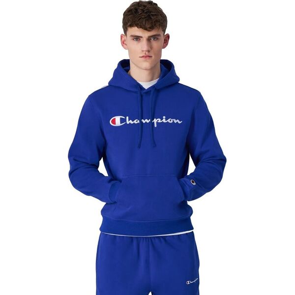 Champion Bluza męska Champion Hooded niebieska 220253 BS008 XL