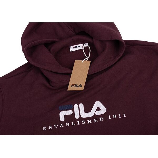 Fila Bluza męska Fila Brunssum burgundowa FAU0145 40107 L