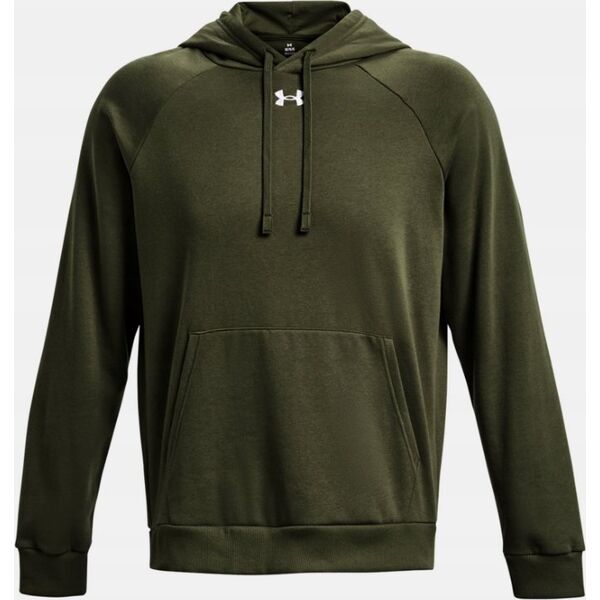 Bluza męska Under Armour Rival Fleece Hoodie oliwkowa 1379757 390 XL