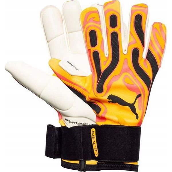 Rękawice bramkarskie Puma Ultra Ultimate Hybrid Sun pomarańczowe 41858 09 10