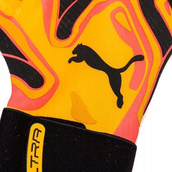 Rękawice bramkarskie Puma Ultra Ultimate Hybrid Sun pomarańczowe 41858 09 10