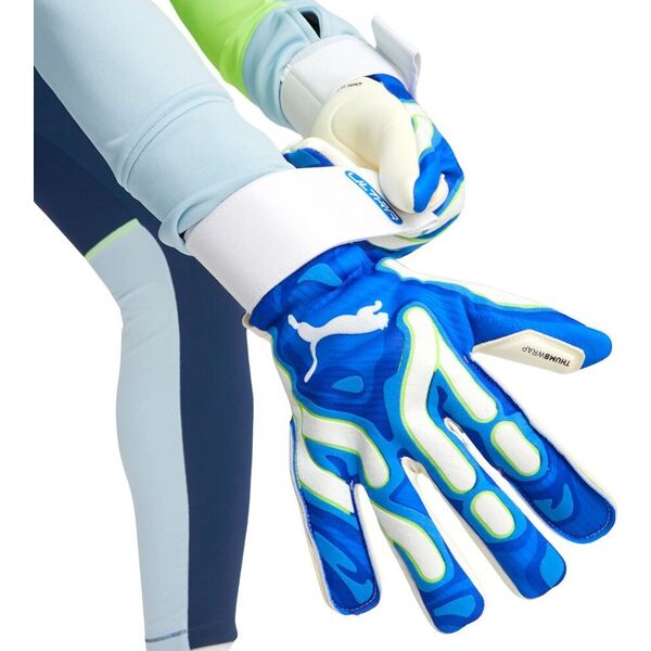 Rękawice bramkarskie Puma Ultra Ultimate Hybrid Sun pomarańczowe 41858 09 10,5