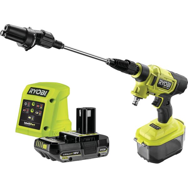 Cordless washer RYOBI ONE+ HP RY18PWX41A-125, 18 V, 2.5 Ah, 41 bar, 160 l/h
