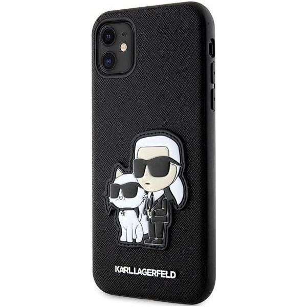 Karl Lagerfeld Etui Karl Lagerfeld KLHCN61SANKCPK Apple iPhone 11/XR hardcase czarny/black Saffiano Karl & Choupette