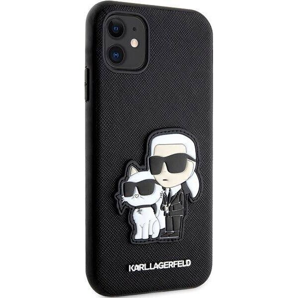 Karl Lagerfeld Etui Karl Lagerfeld KLHCN61SANKCPK Apple iPhone 11/XR hardcase czarny/black Saffiano Karl & Choupette
