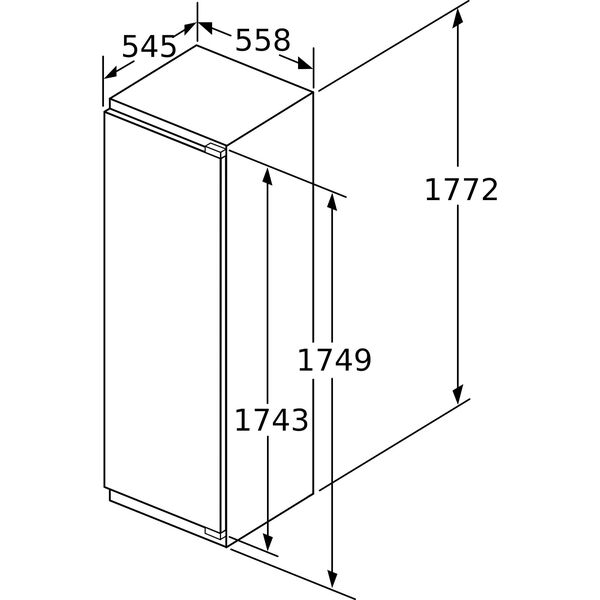 Lodówka Bosch Bosch Serie 8 KIF81PFE0, 289 L, SN-T, 37 dB, E