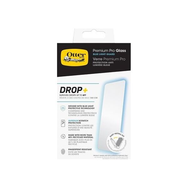 OtterBox OtterBox Premium Pro Glass Blue Light iPhone 16 Pro -clear