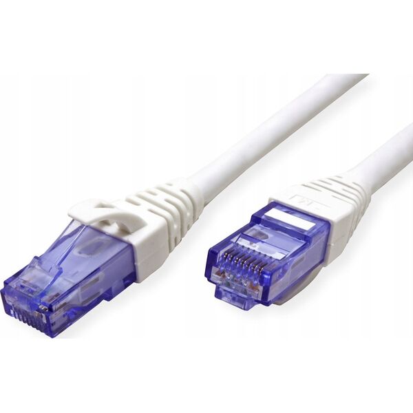 Καλώδιο Patch Roline ROLINE - RJ-45 (M) σε RJ-45 (M) - 20 m - UTP - CAT 6a - χωρίς αλογόνα, διαμορφωμένο, πλεκτό - λευκό (21.15.2769)