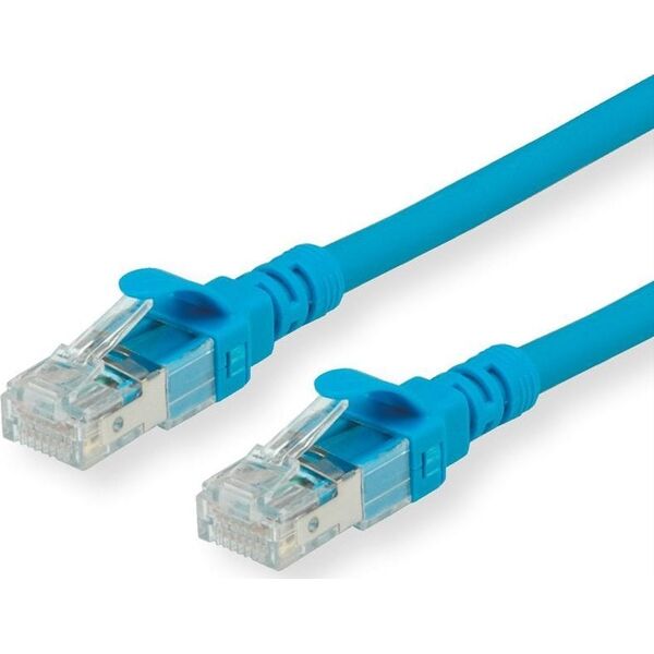 Καλώδιο Patch Roline ROLINE - RJ- 45 (Α) σε RJ- 45 (Α) - 20 μ - UTP - CAT 6a - χωρίς αλογόνα, διαμορφωμένο, πολύκλωνο - μπλε (21.15.2749)