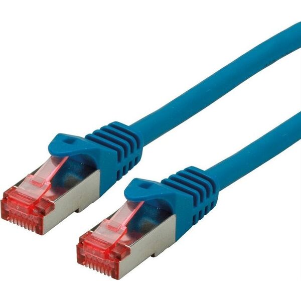 Καλώδιο Patch Roline ROLINE - RJ-45 (Α) σε RJ-45 (Α) - 1 μ - SFTP, PiMF - CAT 6 - χωρίς αλογόνα, διαμορφωμένο, πλεκτό - μπλε (21.15.2641)