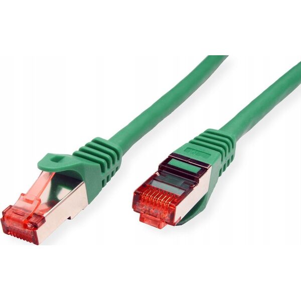 Καλώδιο Patch Roline ROLINE - RJ-45 (M) σε RJ-45 (M) - 50 cm - SFTP, PiMF - CAT 6 - χωρίς αλογόνα, διαμορφωμένο, πολύκλωνο - πράσινο (21.15.2630)