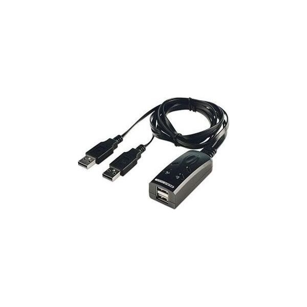 Przełącznik Lindy KM Tastatur & Maus Switch USB für 2 Rechner Umschalter - 32165