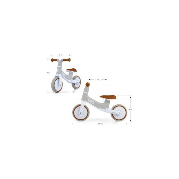 Rowerek biegowy Milly Mally Rowerek Biegowy Velo Brown