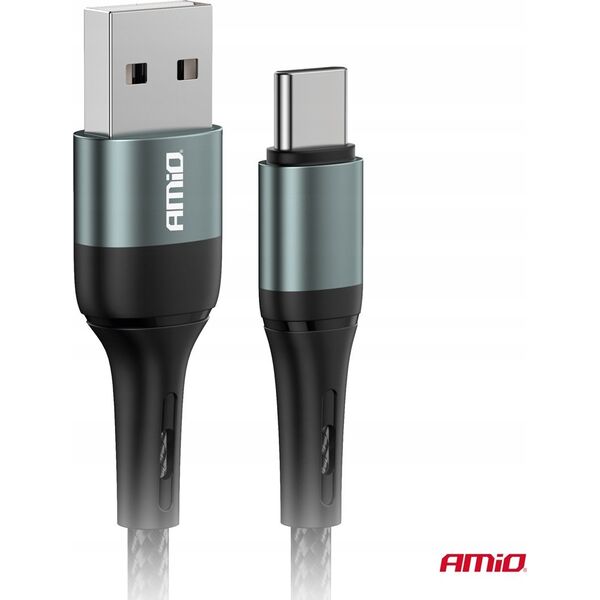 Kabel USB AMiO Kabel do ładowania usb-a - usb-c 3a 100cm fulllink amio-03911