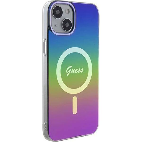 Guess GUHMP15SHITSK iPhone 15 / 14 / 13 6.1" wielokolorowy/rainbow hardcase IML Iridescent MagSafe