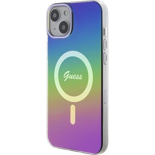 Guess GUHMP15SHITSK iPhone 15 / 14 / 13 6.1" wielokolorowy/rainbow hardcase IML Iridescent MagSafe