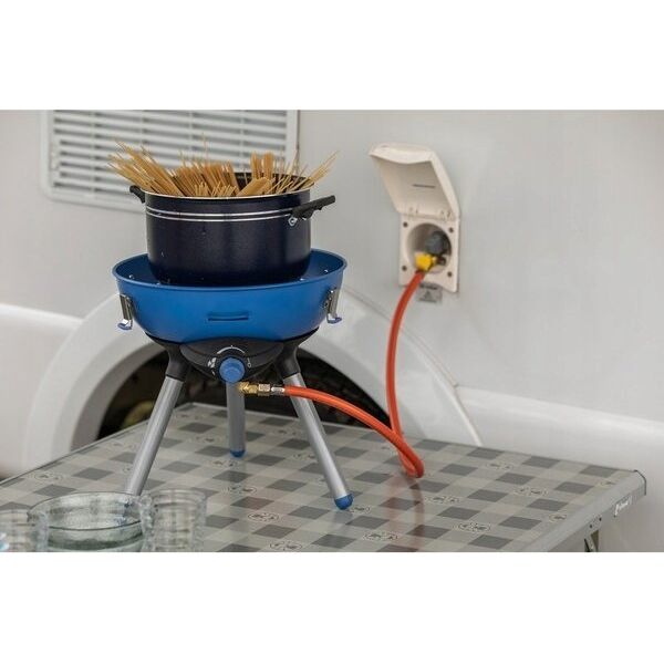 Campingaz Campingaz Party Grill 400 Caravan Connect gas cooker, gas grill (black/blue, 30mbar, with caravan connection, model 2023)