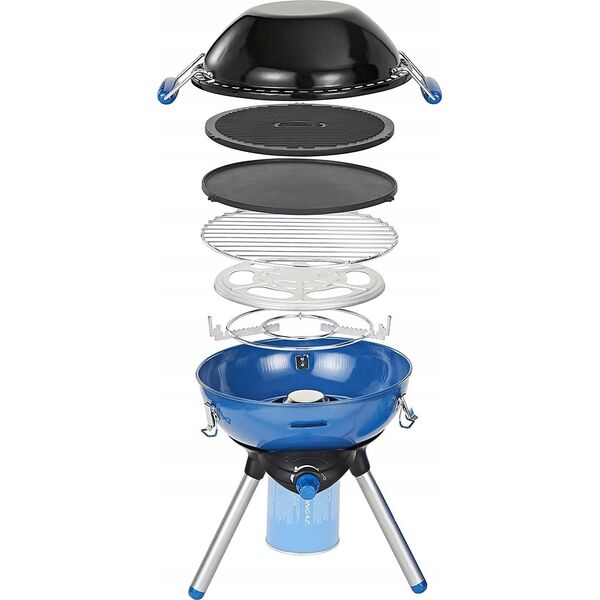 Campingaz Campingaz Party Grill 400 Caravan Connect gas cooker, gas grill (black/blue, 30mbar, with caravan connection, model 2023)