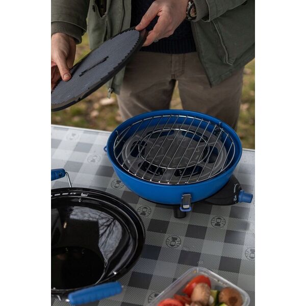 Campingaz Campingaz Party Grill 400 Caravan Connect gas cooker, gas grill (black/blue, 30mbar, with caravan connection, model 2023)