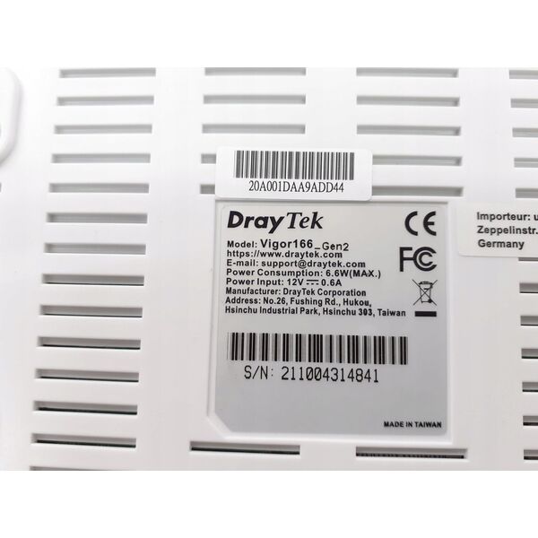 Router DrayTek Draytek Vigor 166 ruter Gigabit Ethernet Biały