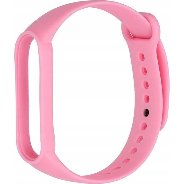 OEM Pasek silikonowy do XIAOMI Mi Band 5 / 6 / 7 różowy (37)