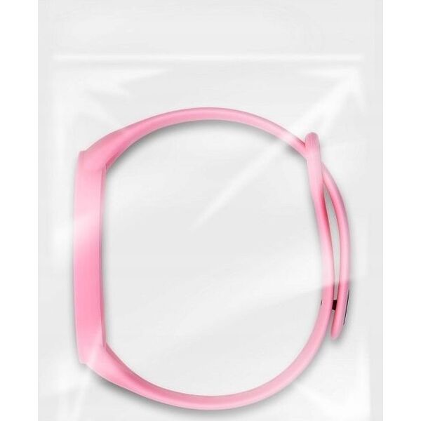 OEM Pasek silikonowy do XIAOMI Mi Band 5 / 6 / 7 różowy (37)