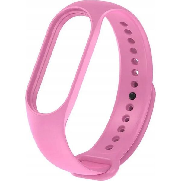 OEM Pasek silikonowy do XIAOMI Mi Band 5 / 6 / 7 różowy (37)