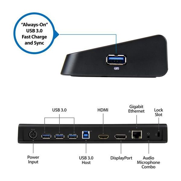 Stacja/replikator StarTech 4K Dock USB (USB3DOCKHDPC)