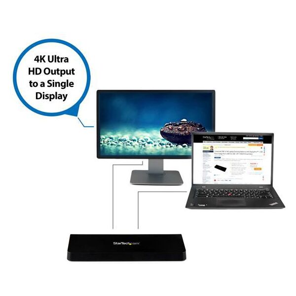 Stacja/replikator StarTech 4K Dock USB (USB3DOCKHDPC)