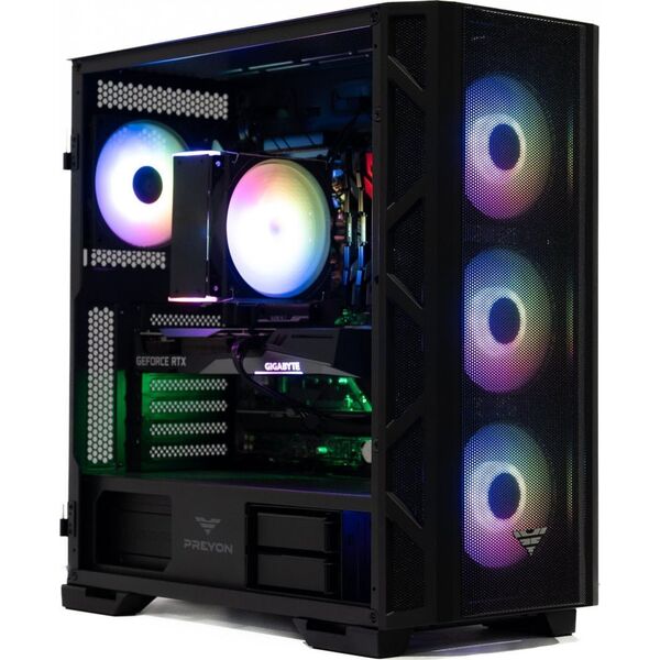 Υπολογιστής PREYON Nest PRO 800 ARGB Core i5-14400F, 32 GB, RTX 4060, 512 GB M.2 PCIe