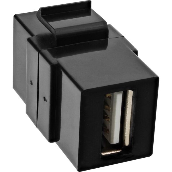 InLine InLine® USB 2.0 Keystone Snap-In module, USB 2.0 A female/female, white housing