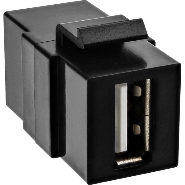 InLine InLine® USB 2.0 Keystone Snap-In module, USB 2.0 A female/female, white housing