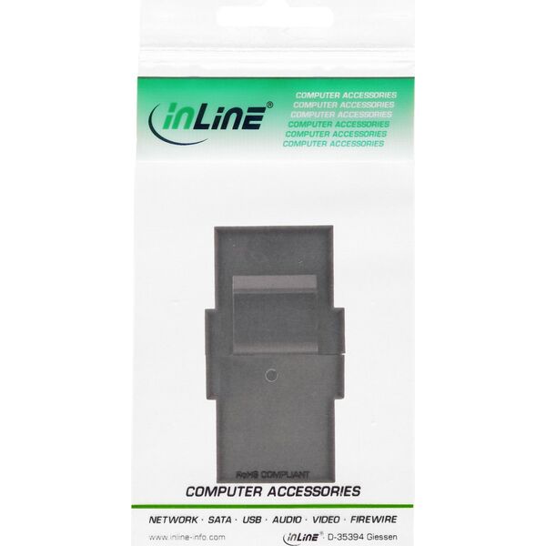 InLine InLine® USB 2.0 Keystone Snap-In module, USB 2.0 A female/female, white housing