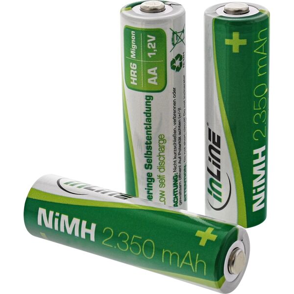 InLine InLine® NiMH rechargeable battery, Mignon (AA), 2350mAh, in 4pcs. pack