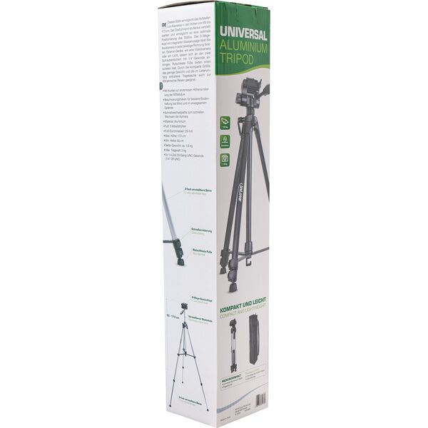 Statyw InLine InLine® Professional light weight Tripod black max. height 1.73