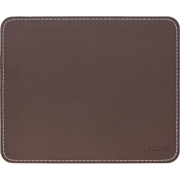 Podkładka InLine InLine® Mouse Pad Premium PU Leather 255x220x3mm brown