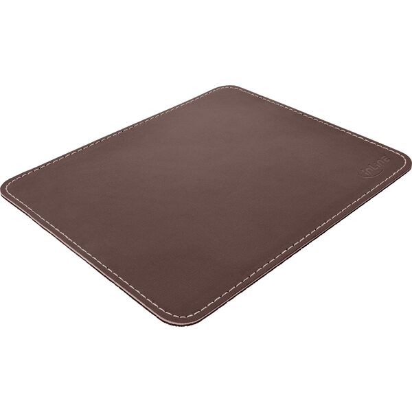 Podkładka InLine InLine® Mouse Pad Premium PU Leather 255x220x3mm brown