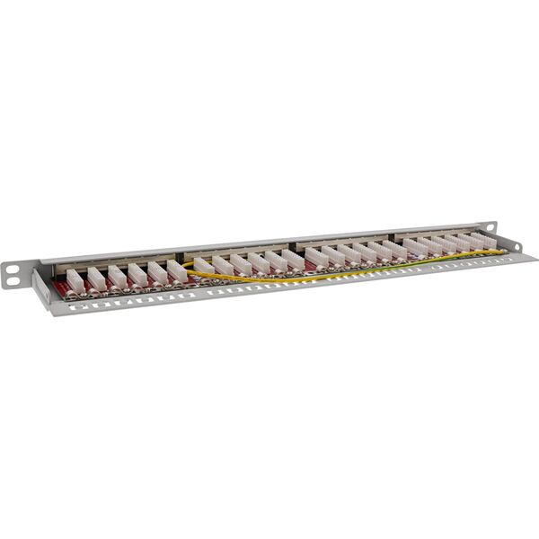 InLine InLine® 19" patch panel Cat.6A 0.5 U 24-port, with dust protection, grey