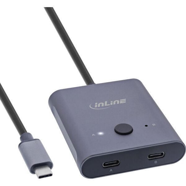 InLine InLine® USB-C switch, bidirectional switch, 10Gb/s, 100W
