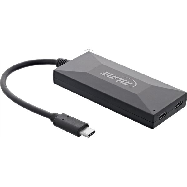 InLine InLine® USB 3.2 Gen.1 OTG Hub, USB Typ-C to 2 Port Typ-C and 3 Port Typ-A, without power supply