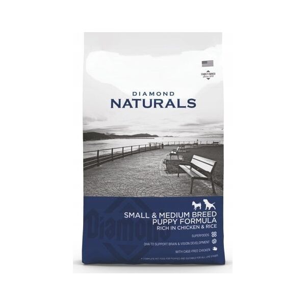 DIAMOND PET FOODS Diamond Naturals Small & Medium puppy chicken & Rice 15 kg