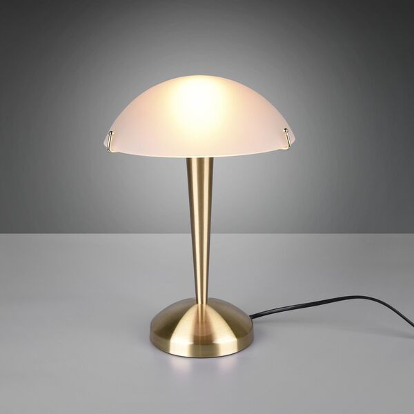 Lampa stołowa DELIGHT Trio RL Pilz II R59261008 lampa stołowa lampka 1x40W E14 mosiądz/biała