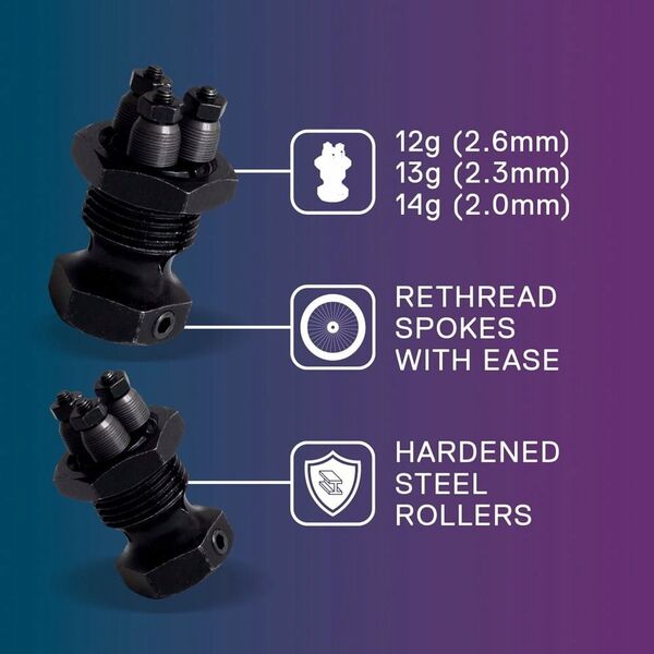 Cyclo Głowica do gwintowania szprych CYCLO SPOKE THREAD ROLLING MACHINE HEAD (13g / 2.3mm) (NEW)