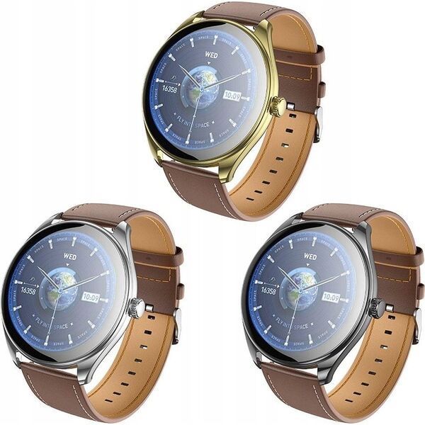 Έξυπνο ρολόι Hoco HOCO smartwatch με λειτουργία κλήσης AMOLED Y22 ασημί