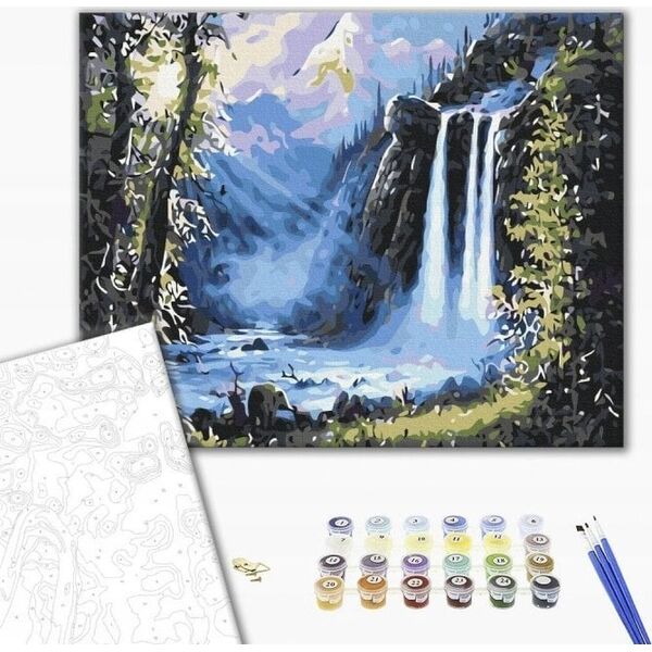 Ζωγραφική με αριθμούς BRUSHME, 40x50 cm, μαγεία της φύσης, 1 τεμ.